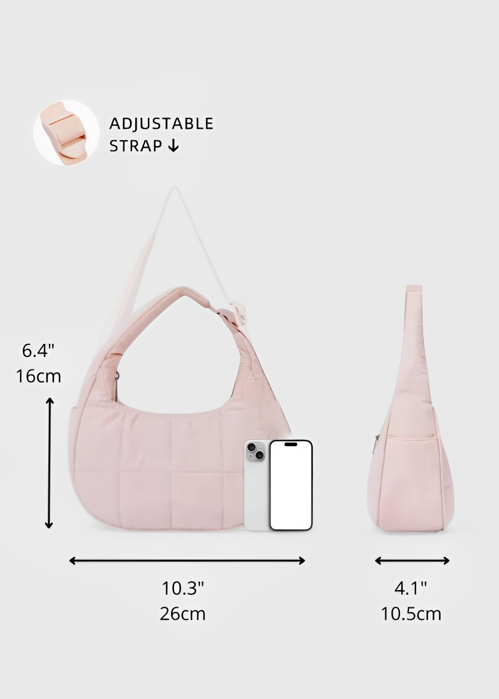 Veloura™ Quilted Mini Bag – Lightweight Style, Everyday Versatility
