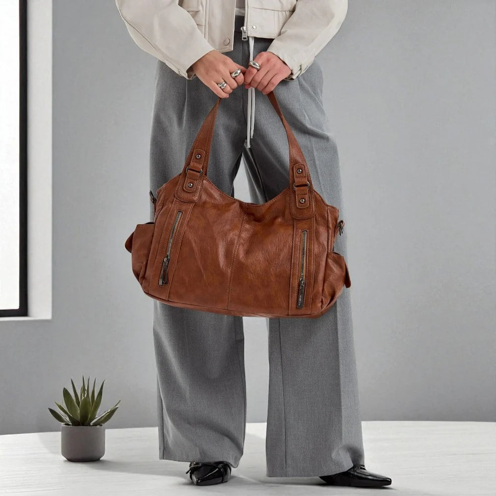 Avera™ – Soft Leather Shoulder Bag