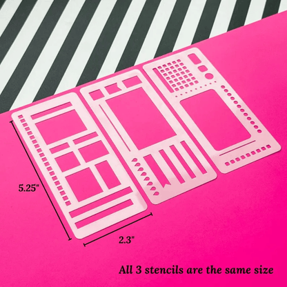 PlanSculpt™ Kreativ-Schablonen-Notizbuch