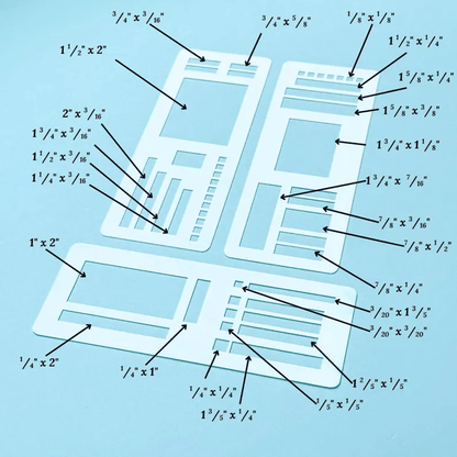 PlanSculpt™ Kreativ-Schablonen-Notizbuch