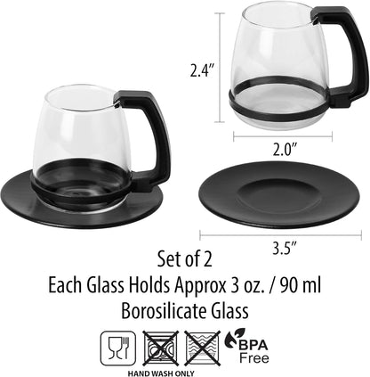 BrewEra™ Retro Glas Kaffeetasse