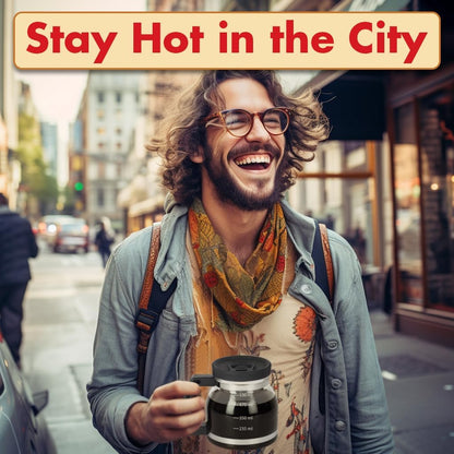 BrewEra™ Retro Glas Kaffeetasse