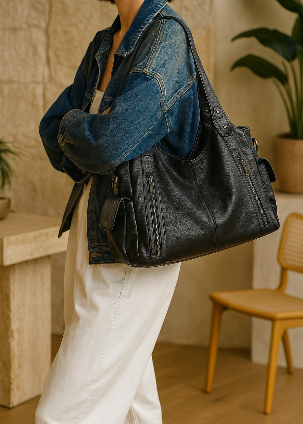 Avera™ – Soft Leather Shoulder Bag