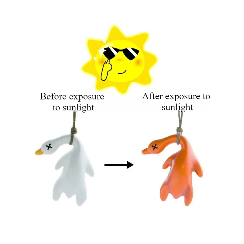 SunDuck™ UV Farbwechselnder Schlüsselanhänger – Von Weiß zu Gebräunt