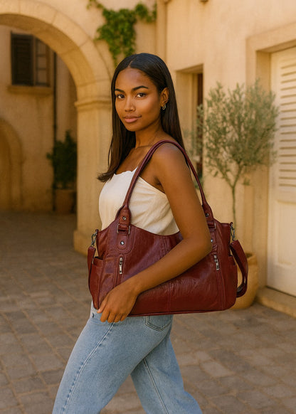 Avera™ – Soft Leather Shoulder Bag