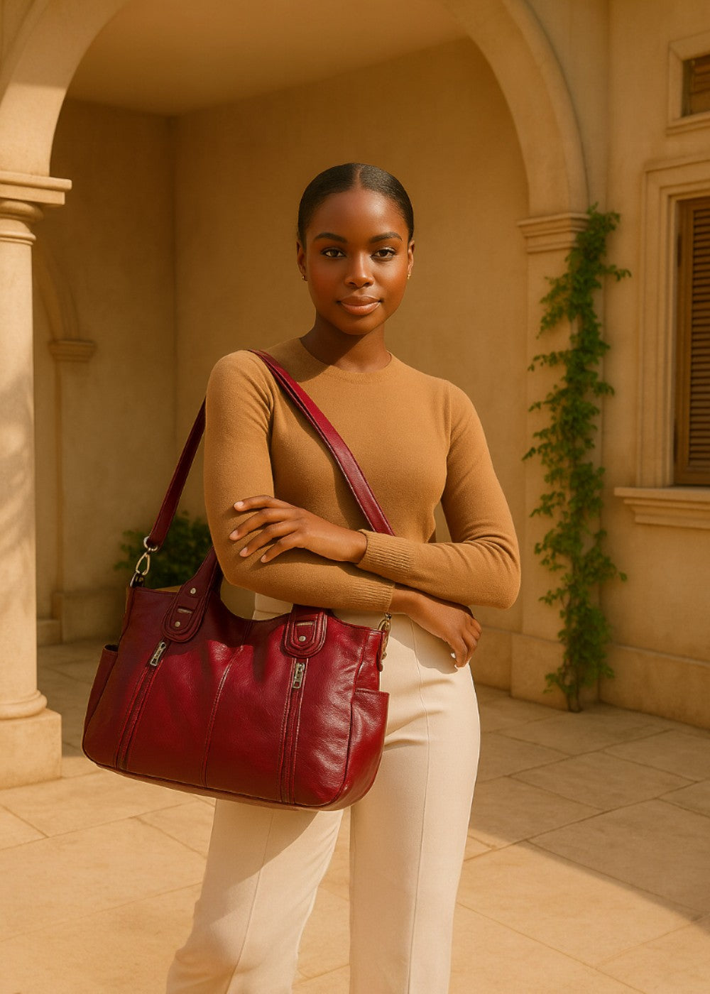 Avera™ – Soft Leather Shoulder Bag
