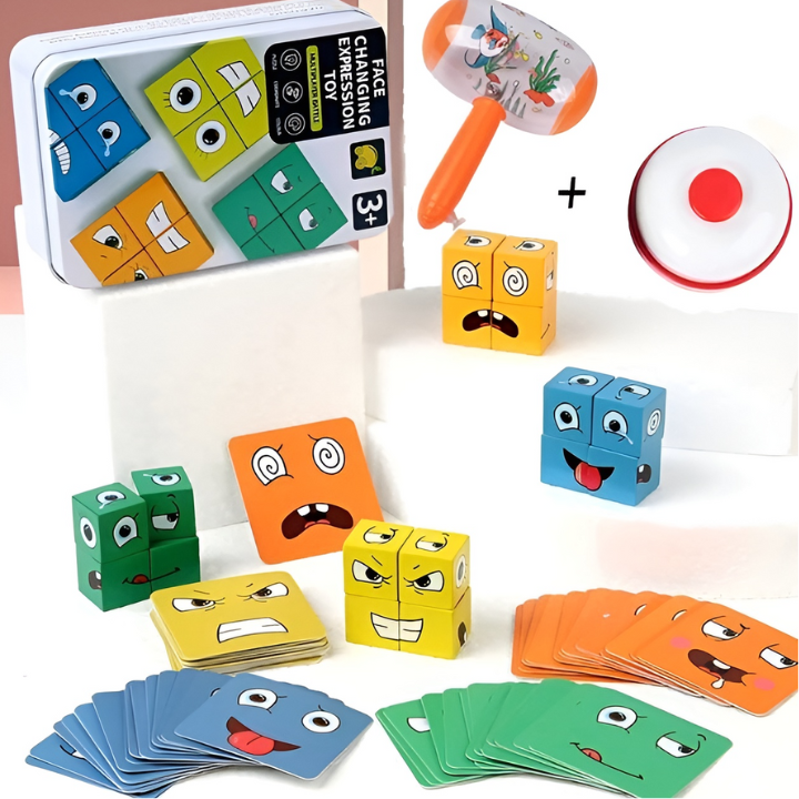 EmotiPlay™ – Holzpädagogisches Spielzeug für Emotionen & Motorik