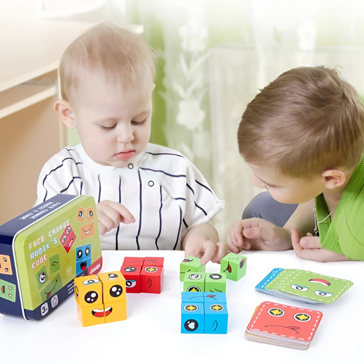 EmotiPlay™ – Holzpädagogisches Spielzeug für Emotionen & Motorik