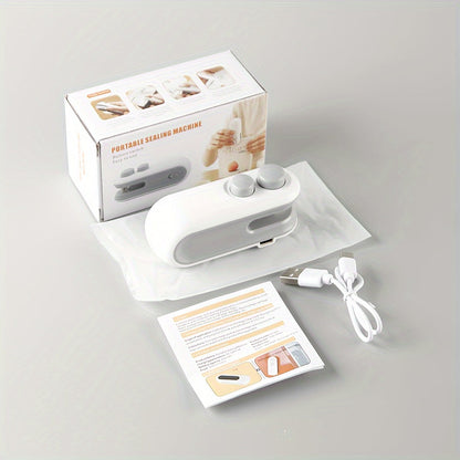 2-in-1 Bag Sealer – Portable & Rechargeable