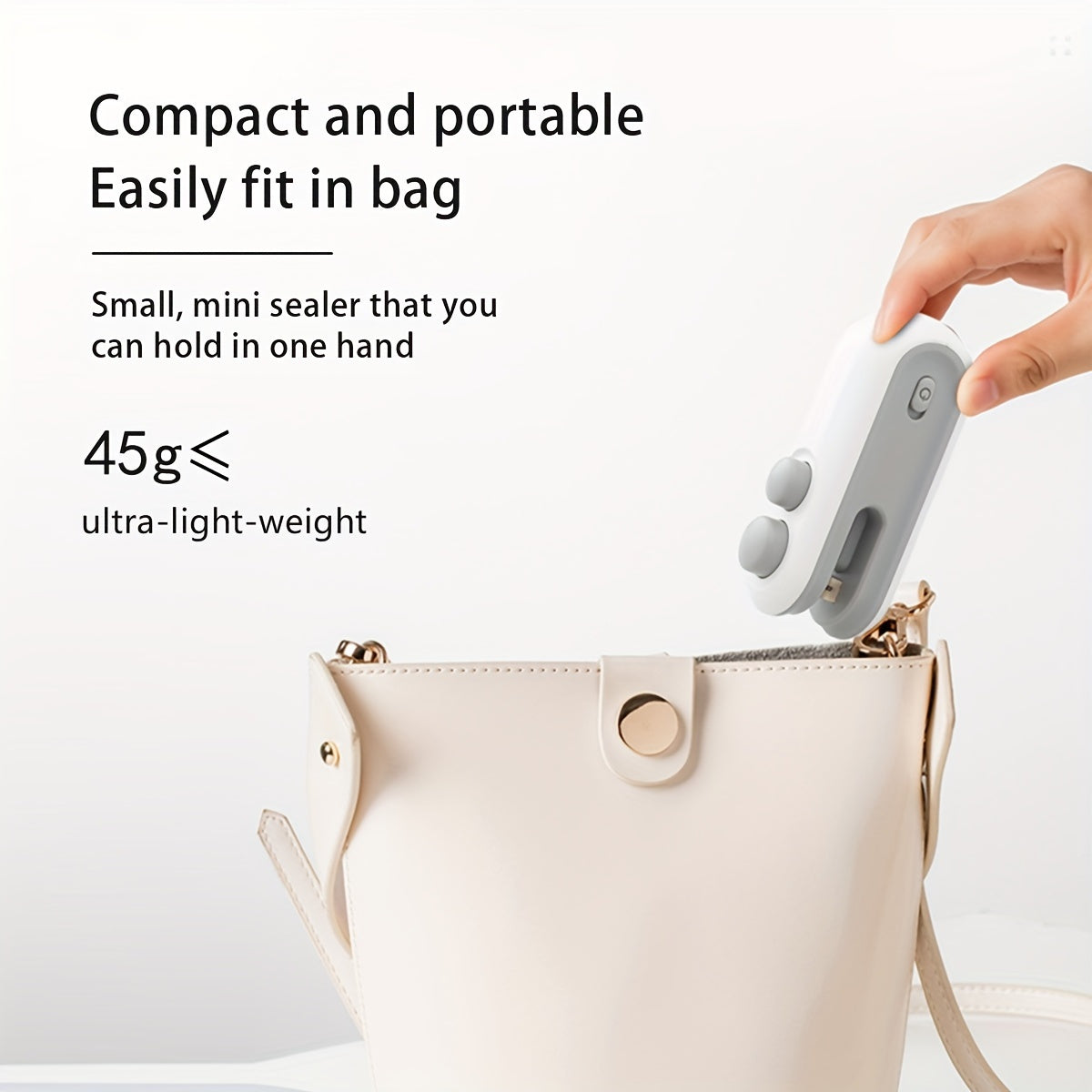 2-in-1 Bag Sealer – Portable & Rechargeable