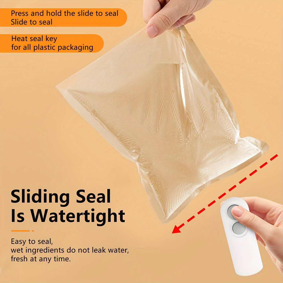 2-in-1 Bag Sealer – Portable & Rechargeable