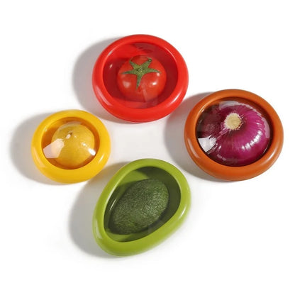 FreshSeal™ | Reusable Fruit & Vegetable Covers (Set of 4)